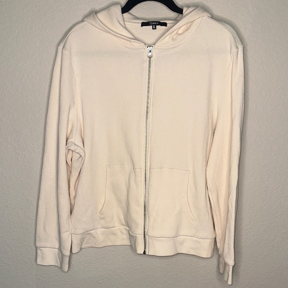 Quince Tops - Quince Cream Zip-Up Hoodie